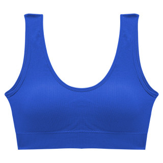 Топ женский в рубчик B01# с не регулируемыми бретелями Синий M 70/75 ABC