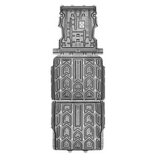 Защита днища для автомобиля BYD Yuan UP 401 2024+ HX-AMP-0036 двигатель + два аккумулятора Магниево-алюминиевый сплав