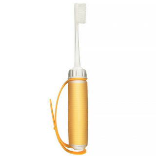 Зубная щетка для людей с тремором или артритом с фиксатором