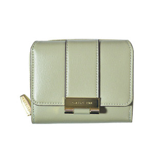 Женский кошелек EASTERN STAR C319-2B для купюр и карт на молнии с застёжкой повседневный Light Green