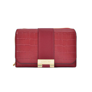 Женский кошелек EASTERN STAR C319-3A для купюр и карт с карманом для монет на молнии с застёжкой Red