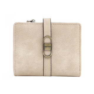 Женский кошелек Prettyzys PT23-2087 клатч с пряжкой повседневный складной  Beige
