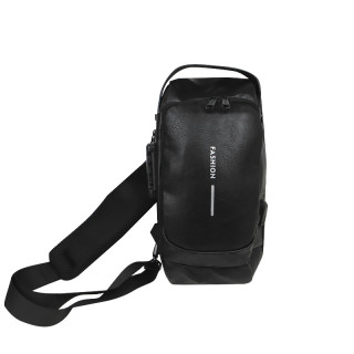 Сумка 694 нагрудная через плечо с кодовым замком влагостойкая Black