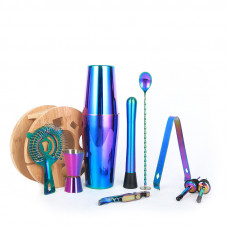 Подарочный набор для бара KM-TZS114 11 предметов барный инвентарь из нержавеющей стали Rainbow