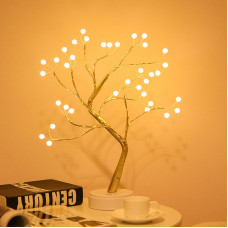 Светильник-ночник Y-2122 настольное Led жемчужное дерево USB светодиодный сенсорный Теплый свет