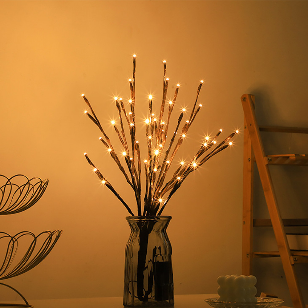 Светодиодные LED ветви HS-0017 60 светодиодов декоративное освещение на батарейках для дома 60 см