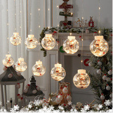 Светодиодная гирлянда Y003 Santa Claus 3.5 м Теплый свет