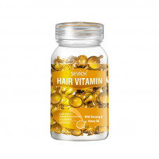 Витаминные капсулы для волос Sevich Hair Vitamin с женьшенем и экстрактом меда для питания ломких волос 30 шт оранжевые