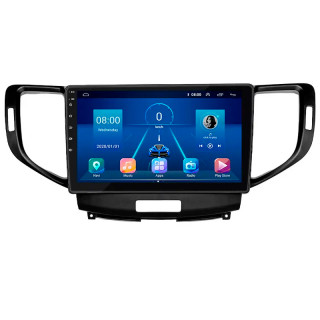 Штатная магнитола Lesko для Acura TSX II 2008-2014 экран 9" 6/128Gb 4G Wi-Fi GPS Top