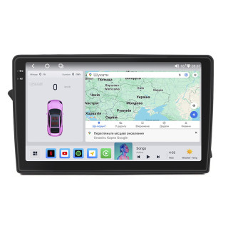 Штатная магнитола Lesko для Audi A4 allroad IV (B8) 2009-2011 экран 9" 4/64 QLED CarPlay 4G Wi-Fi GPS 360 Prime