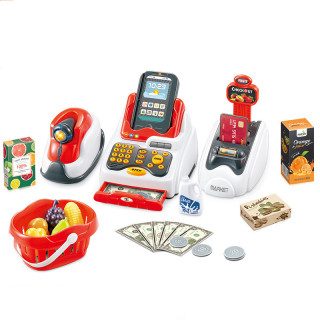 Детский игровой набор Кассовый аппарат 68-119 со световыми и звуковыми эффектами